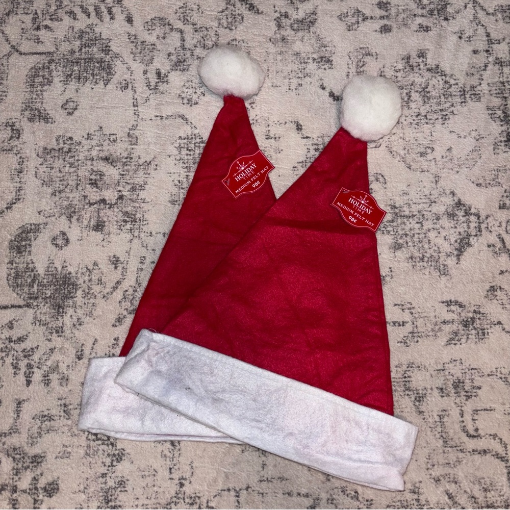 Christmas Light Up Necklace & Santa Hats